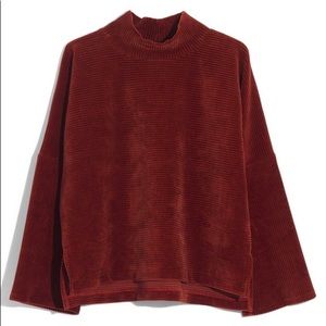 Madewell Velvet Mockneck Top